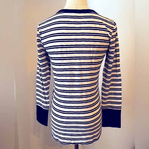 JCrew Painter Tee M Navy White - Picture 3 of 3